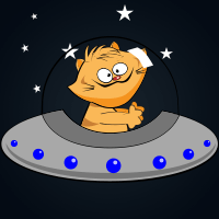 Space Cat Subtraction activity